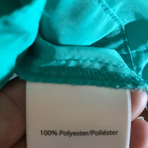 George, Mint Green Long Sleeve Button Down Blouse - Picture 3 of 3